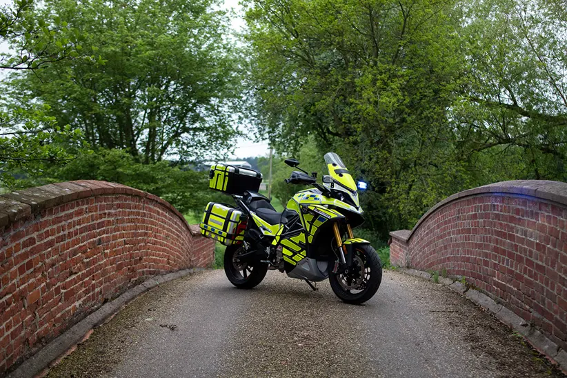 Electric motorcycle charging