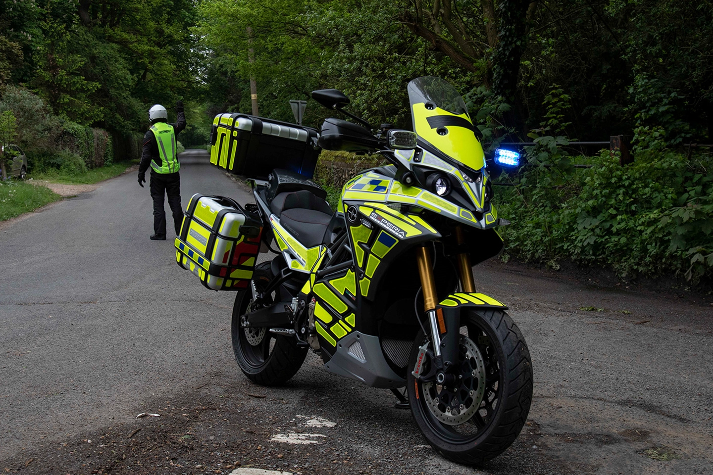 Demo ride Energica electric motorcycle